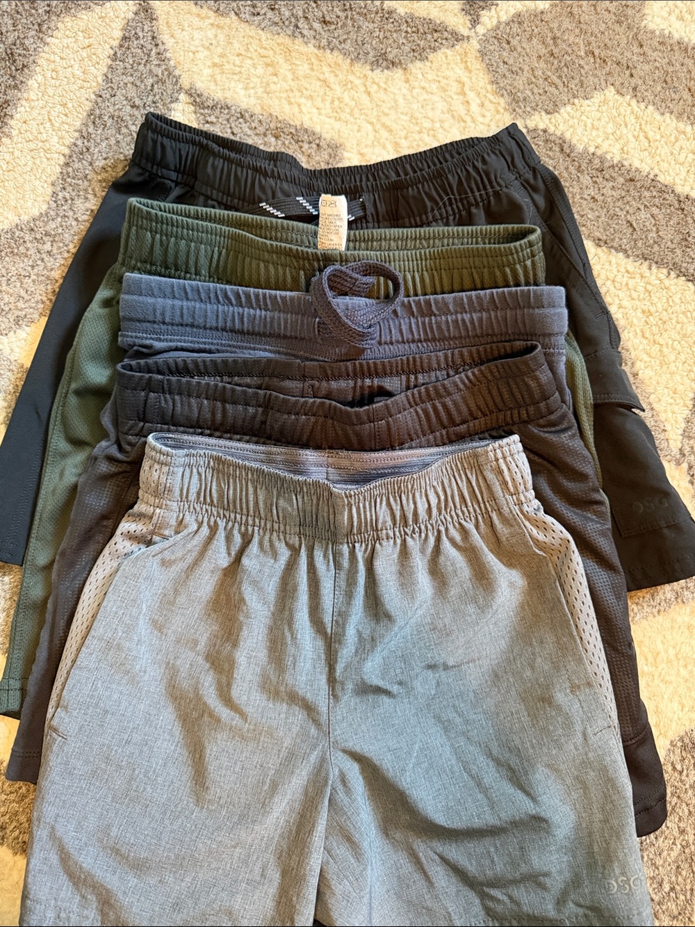 5 Pairs of size small shorts